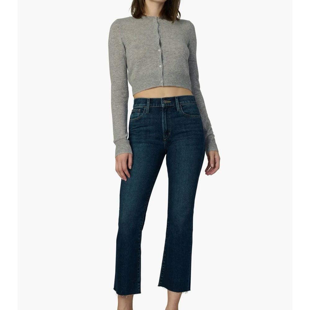 Joe’s Jeans High Waist Raw Hem Crop Bootcut Jeans